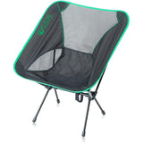 Klapbare campingstoel, 56 x 61 x 63 cm, zwart/groen