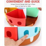 Roterende pennenhouder Bureau-organizer - Kindercontainer voor opruimen en opbergen, roterende plank voor kantoorbenodigdheden, schoolbenodigdheden, ambachten