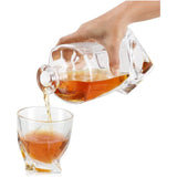 Belle Vous 800 ml Glazen Whisky Decanteer Fles & Glazen - Likeur/Alcohol Karaf met Glazen Stopper Dop - Decanteer Fles, Ideaal voor Whisky, Wijn, Brandy, Bourbon en andere Likeur