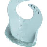 3-delige siliconen slabbetjes voor baby's voor jongens en meisjes, waterdichte slabbetjes met opvangbak, instelbaar afwasbaar, babyslabbetje, siliconen slabbetje met grote zak voor het