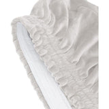 Fluwelen pluche bureaustoelbekleding met armleuning, effen, stretch overtrek voor bureaustoel, elastische stoelhoezen, spandex, kantoor, computer, stoelhoezen, afneembaar, voor bureaustoel, stoelbekleding, wit, L