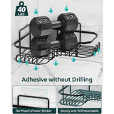 Doucheplank, doucheplank, zonder boren, driehoekige douchemand, hangend tot 10 kg draagvermogen, hoekrek, doucheplank, 4 stuks met 4 haken voor scheerapparaat, handdoek, borstel enz