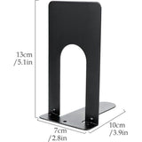 Boekenhouder, 7 paar boekensteunen metalen boekenhouder voor plank zwarte boekensteunen boekensteunen boekensteunen voor planken voor boeken, dvd's, tijdschriften, 70 x 110 x 130 mm