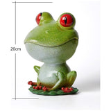 Koekjesblik Suikerpot Snoep Schotel Beeld Beeld Kikker Kunst Cadeau Decor Groen 20 cm
