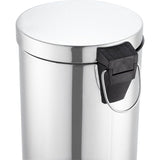 SENSEA - URBAN badkamerprullenbak - 5L - Rond - Staal - Grijs - Chroomafwerking