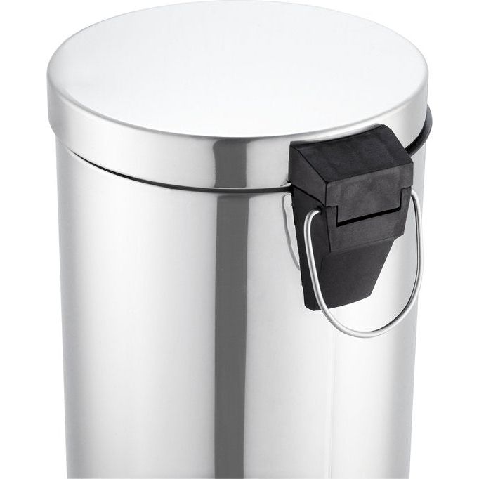 SENSEA - URBAN badkamerprullenbak - 5L - Rond - Staal - Grijs - Chroomafwerking