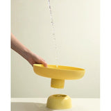 Fruitschaal Fruitmand Multifunctionele Afvoer Fruit Snack Taart Opbergrek Woonkamer Eettafel Fruitstandaard (Geel)