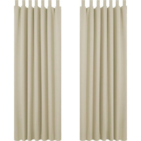 Verduisteringsgordijnen met lussen, ondoorzichtig, set van 2 Blackout curtains with loops, opaque, set of 2