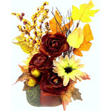 Herfstarrangement in hazelnoot