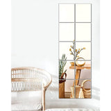 Spiegeltegels van glas: spiegel om te lijmen met gepolijste rand, voor een HD-beeld, formaat 15 x 23 cm, dikte 1,2 mm, 10 stuks per verpakking