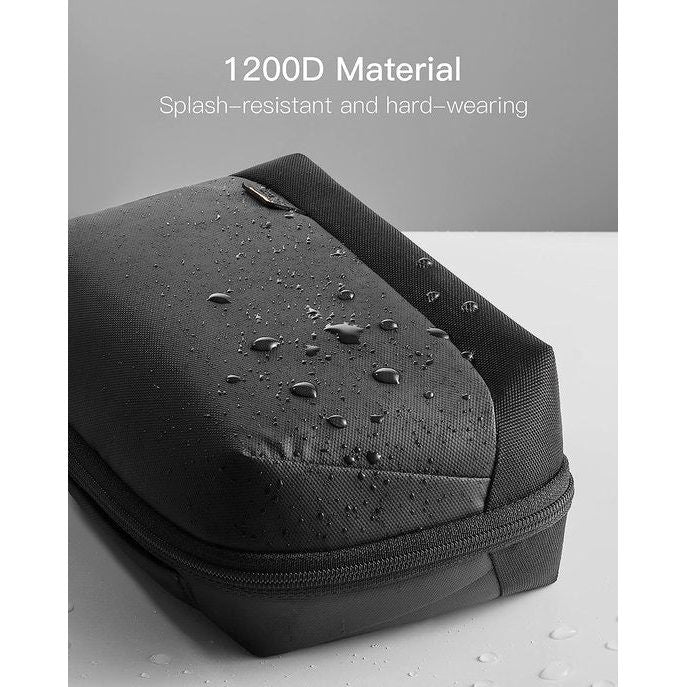 Elektronica Case, spatwaterdichte accessoiretas, gadget organizer tas, USB-kabelorganizer, reisvriendelijk, AB03007-S zwart