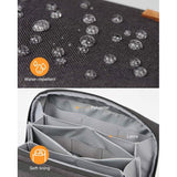 Laptop Tas, Accessoires, spatwaterdicht, reistas, electronic organizers, accessoiretas voor opladers, harde schijven, USB-kabel, SD-kaart, powerbank, muis, hoofdtelefoon, kaarten