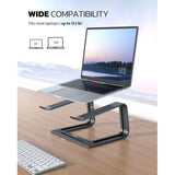 Laptop Stand, Ergonomic Laptop Stand, Removable Laptop Stand with Heat Dissipation, Non-Slip Design, Aluminium Laptop Holder for All Laptops 10-15.6 Inches, LS13