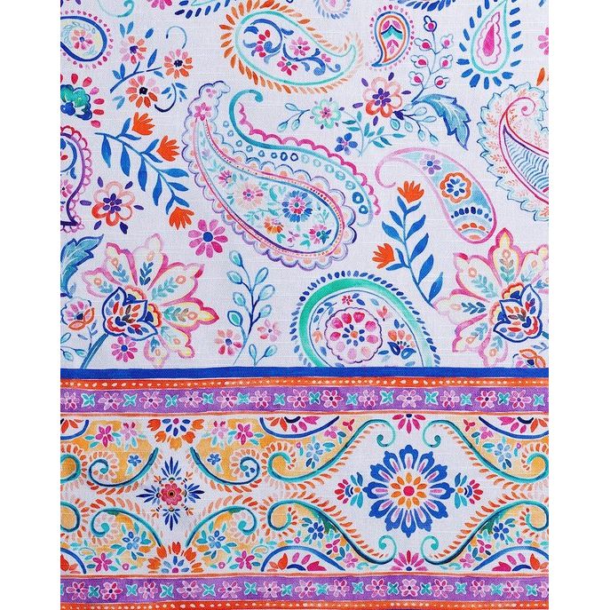 Indian Floral 100% katoen, set van 3 multifunctionele keukenhanddoeken, barhanddoeken, lente/zomer (50 cm x 70 cm)