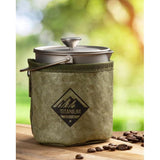 Camping Koffieketel Camping Mok, 750 ml, Camping Mok, Titan French Press Outdoor, Camping Servies met warmte-isolerende Zak, Outdoor Koffieketel met apparaat Filter en handvat