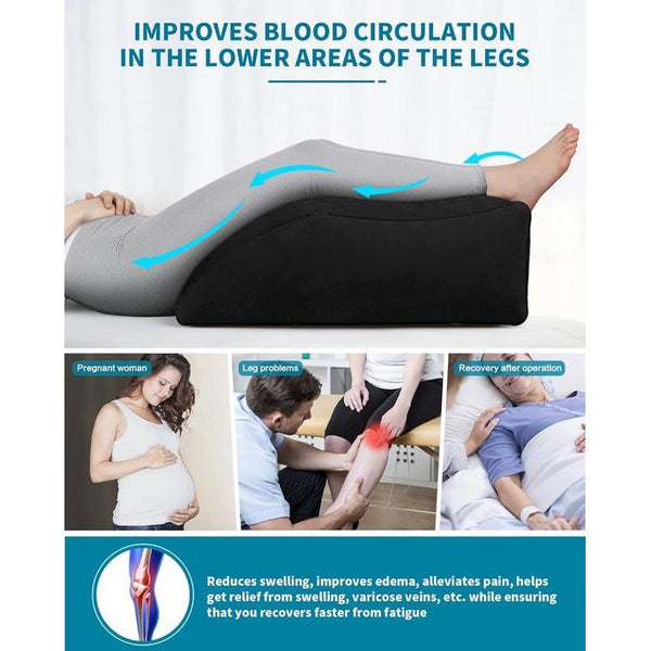Beenverhogingskussen, opblaasbare wigkussens, comfortabele beenkussens om te slapen, verbeteren de bloedsomloop en verminderen zwelling, geschikt voor het verbeteren van de slaapkwaliteit,