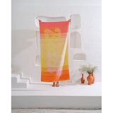 Biologische katoenen decoratieve strandhanddoek, hoogwaardige strandhanddoek, zacht en absorberend, sneldrogende grote badhanddoek, handdoek, Oeko-Tex gemaakt in groen & GOTS gecertificeerd (75 x 150 - strandvrouwen)