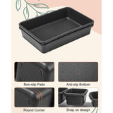 Lade-organizer, 22 stuks, opbergsysteem, opbergdoos voor laden, verstelbare kunststof organizer, keuken, badkamer, kantoor en thuis, scheidingssysteem, kruidenorganizer (donkergrijs)