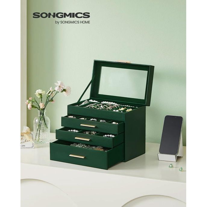 Schmuckbox mit Glasdeckel