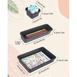 Lade-organizer, 22 stuks, opbergsysteem, opbergdoos voor laden, verstelbare kunststof organizer, keuken, badkamer, kantoor en thuis, scheidingssysteem, kruidenorganizer (donkergrijs)