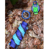Opvouwbare drinkfles, herbruikbare drinkfles, opvouwbaar festival, 500 ml drinkflessen, opvouwbare waterfles, festivals, wandelen, reizen, avontuur, festivalaccessoires (blauw)