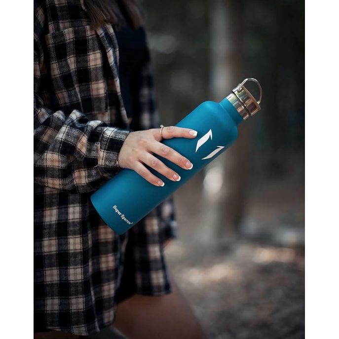 Roestvrijstalen waterfles, 350 ml, 500 ml, 620 ml, 750 ml, 1 l, lekvrij, BPA-vrij, koolzuurhoudende waterfles, thermosfles voor kinderen, sport, universiteit, school, fitness