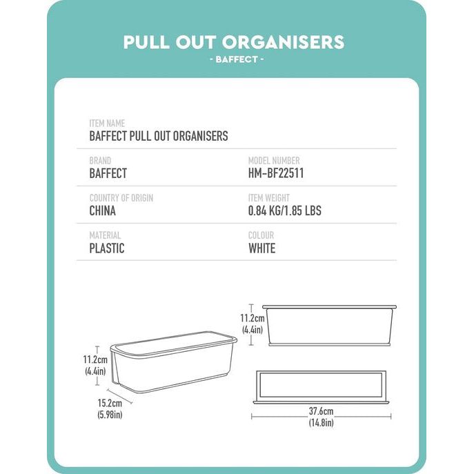 Set van 2 verschuifbare kastorganisatoren voor keuken, badkamer, uittrekbare laden, kastorganizer voor onder de wastafel, aan de muur gemonteerde schuifmanden voor kruiden, doucheaccessoires, voorraadbenodigdheden