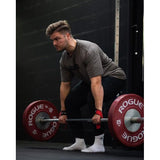 professionele banden (gevoerd) - 55 cm lang voor krachttraining, bodybuilding & fitness - voor mannen en vrouwen, rood