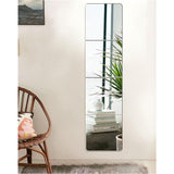 Zelfklevende spiegeltegels, HD spiegel, glazen spiegel, wandspiegel, zelfklevende tegelspiegel, wandsticker, decoratieve spiegel om op kast, deur, woonkamer, muur te plakken