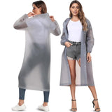 Regenjas, Eva Travel transparante regenponcho regenaccessoires voor dames en heren, regenkleding, regencape, regenjas, waterdicht, voor wandelen, fietsen, kamperen en reizen