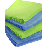Set van 4 super slimme microvezeldoeken, 2 stuks blauw van 40 x 40 cm en 2 stuks groot van 40 x 40 cm