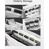 Elektronica Case, spatwaterdichte accessoiretas, gadget organizer tas, USB-kabelorganizer, reisvriendelijk, AB03007-S zwart