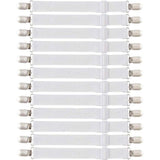12 stuks bedlakenspanners, elastische hoeslakenspanners, verstelbare hoeslakenhouder, wit, lakenspanner met metalen clips voor laken, matras, strijkplank of bank