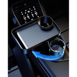 Autobekerhouder Uitbreidingsbakje Multifunctionele autobekerhouder Bevestigbaar bakje met 360° rotatie Afneembaar bakje Tafel Verstelbare basis