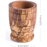 Olijfhouten theelichthouders | set van 3 | kandelaars voor woonkamer, badkamer, tafel | woondecoratie | romantische decoratie | kerstdecoratie | ronde vorm