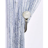Gordijnhouder, kristallen gordijnhouder, gordijn, holdbacks metaal, vouwbeugel voor gordijn, 2 stuks (mat zilver)