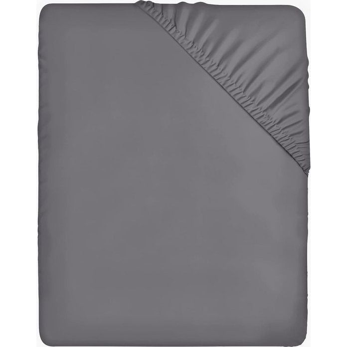 Hoeslaken 120x200cm - grijs - geborsteld microvezel hoeslaken - 35 cm diepe zak Hoeslaken 120x200cm - grijs - brushed microfiber hoeslaken - 35 cm diepe zak