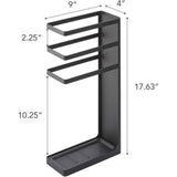 Layer paraplustandaard, staal, zwart, één maat