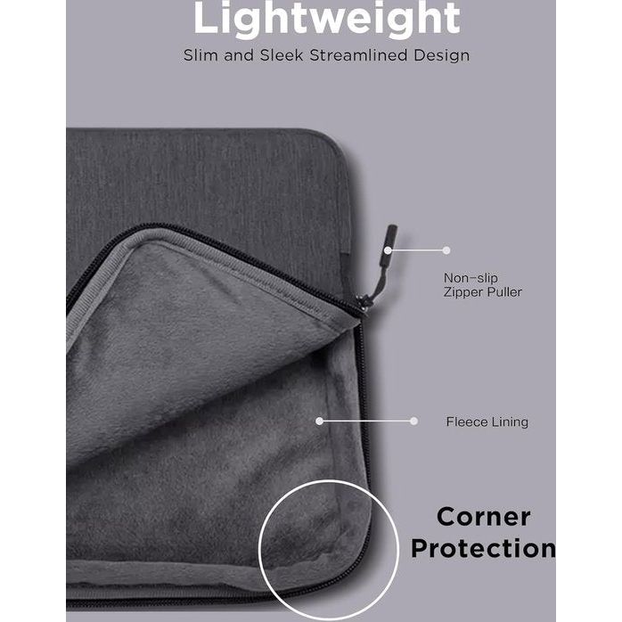 14 inch Laptop Urban Sleeve Case (waterafstotend), werkt met Chromebook (WWCB), grijs, 14 inch