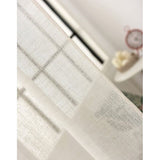 Doorschijnend gordijn Voile 140x245cm,semi-voile gordij Gebroken Wit