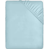 Hoeslaken - 35 cm Diep, Easy Care Zachte Geruwde Microvezel Stof, Krimp- en Vlekbestendig - (180 x 200 cm, Spa Blauw)