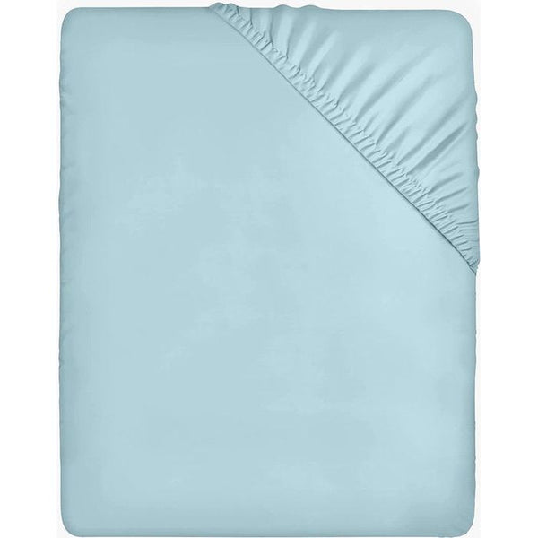 Hoeslaken - 35 cm Diep, Easy Care Zachte Geruwde Microvezel Stof, Krimp- en Vlekbestendig - (180 x 200 cm, Spa Blauw)