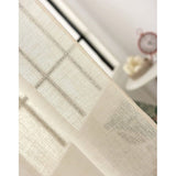 Set van 2 gordijnen transparant met lint 140x225cm