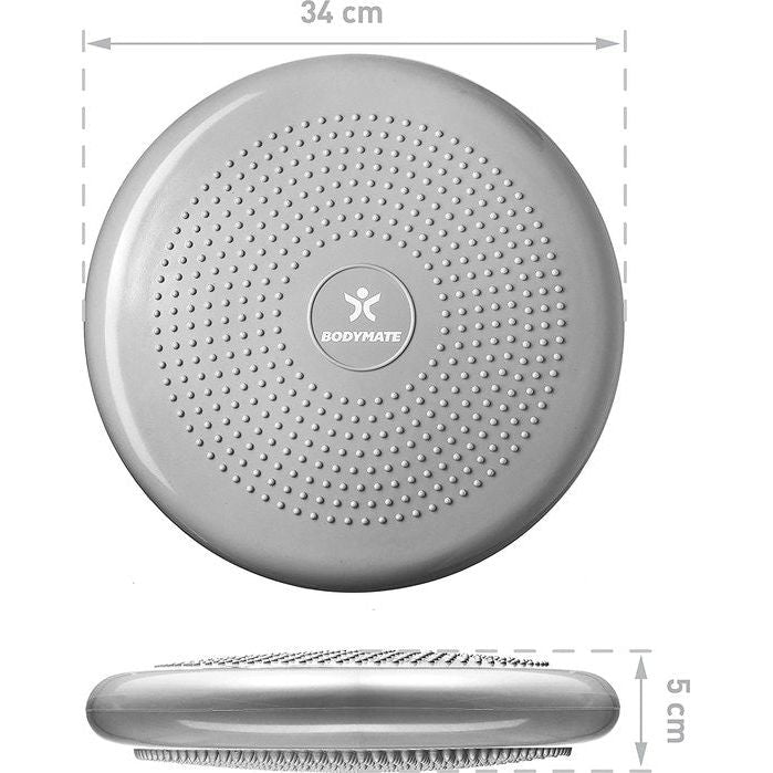 BODYMATE Balkussen Diameter incl. pomp Zitbalkussen, luchtkussen, balanskussen, noppenkussen Voor core fitness revalidatie coördinatie en rugtraining