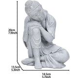 De Fengshui-decoratie heeft een lichtgrijze kleur Afmeting: 20 x 14,5 x 13,5 cm