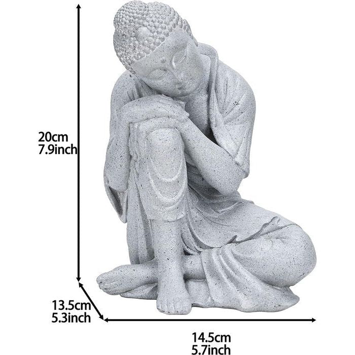 De Fengshui-decoratie heeft een lichtgrijze kleur Afmeting: 20 x 14,5 x 13,5 cm