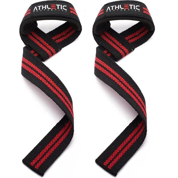 Professionele hijsbanden voor krachttraining en bodybuilding (gevoerd), 60 cm lang voor fitness, gewichtheffen, deadlifting, trekking per paar, voor oefeningen en mannen