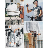 Bidonhouder voor op de fiets, Oxford-stof, universele waterfleshouder met netvak, bekerhouder voor kinderwagen, motorfiets, fiets, rolstoel, scooter, boot