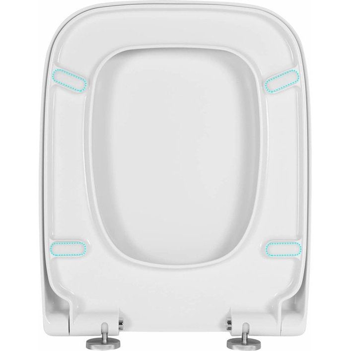 Rootz Toiletdeksel - WC-deksel - Toiletbrilhoes - Toiletarmatuur - Loo-accessoire - Badkamer essentieel - Toiletblad - Wit - 20,3x17,1x3,3 inch.