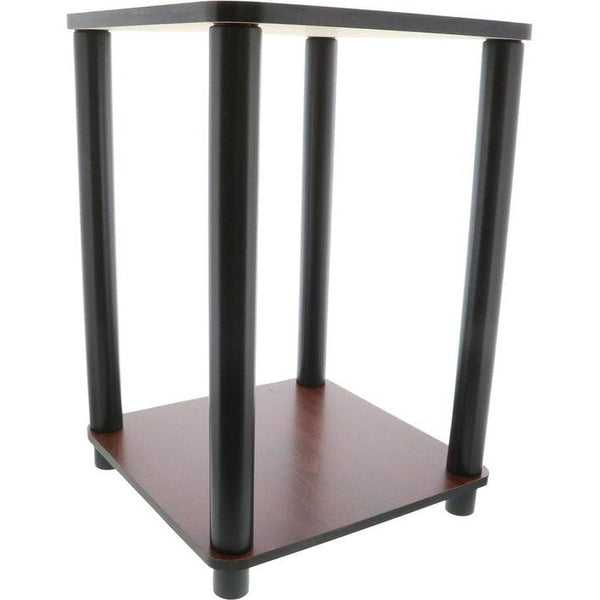 Bijzettafel, hout, donkere kersen/zwart, 34.04 x 34.04 x 50.8 cm